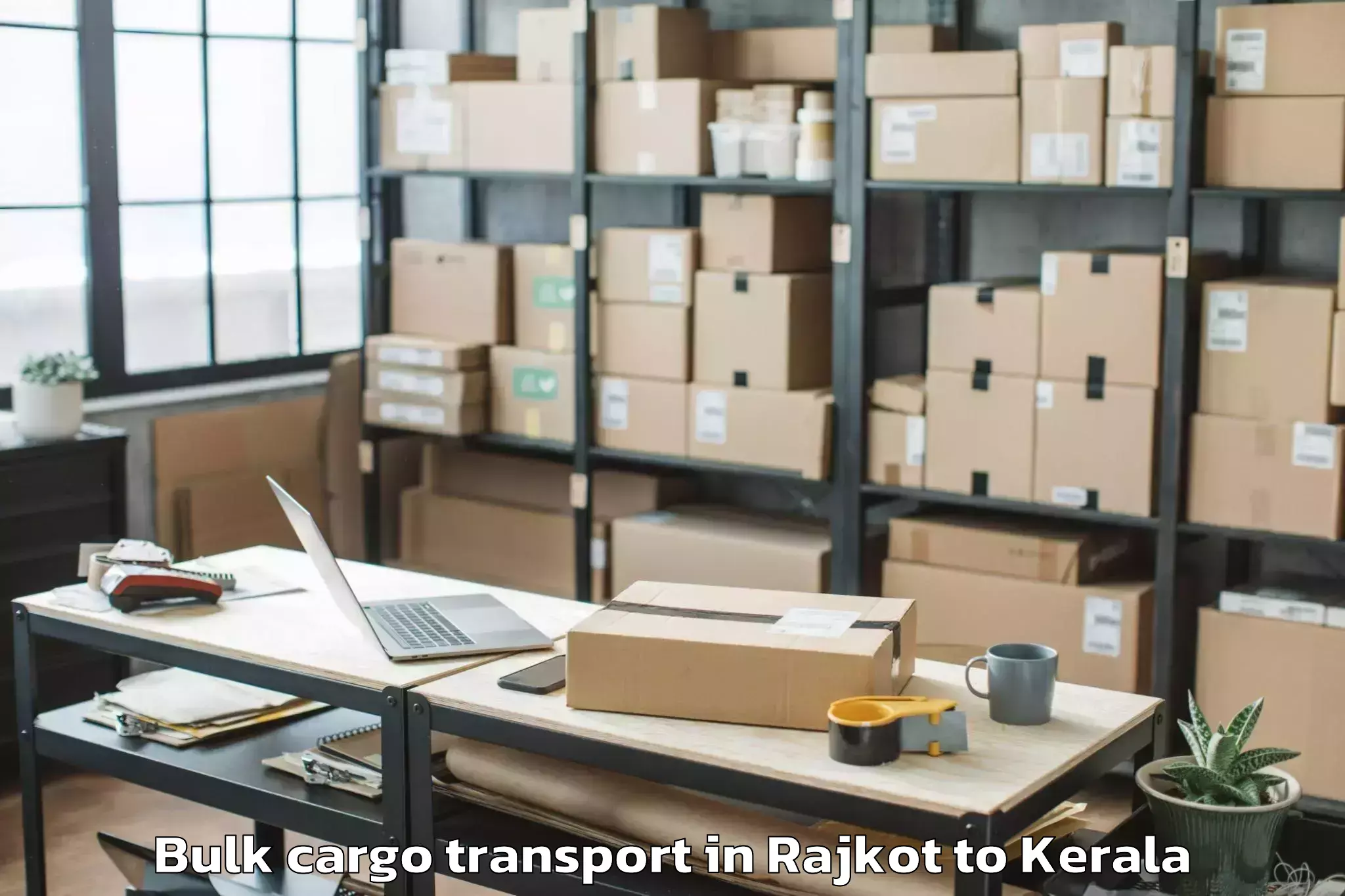 Easy Rajkot to Karunagappally Bulk Cargo Transport Booking